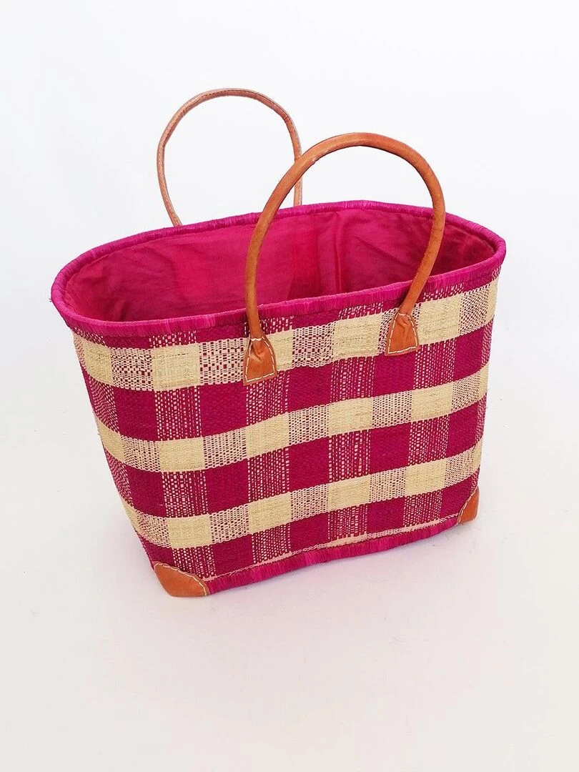 Panier Beloha GM Fuchsia avec pochon Rose