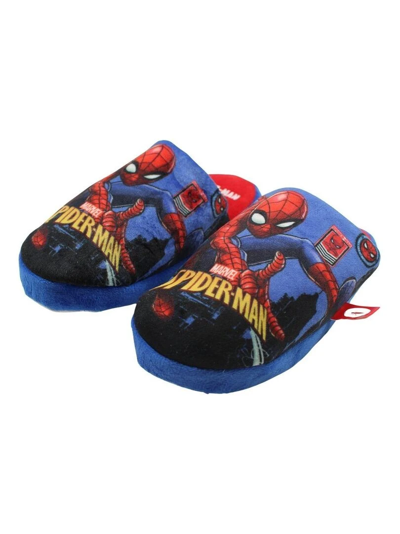 Disney Chaussons garçon imprimé Spiderman Bleu