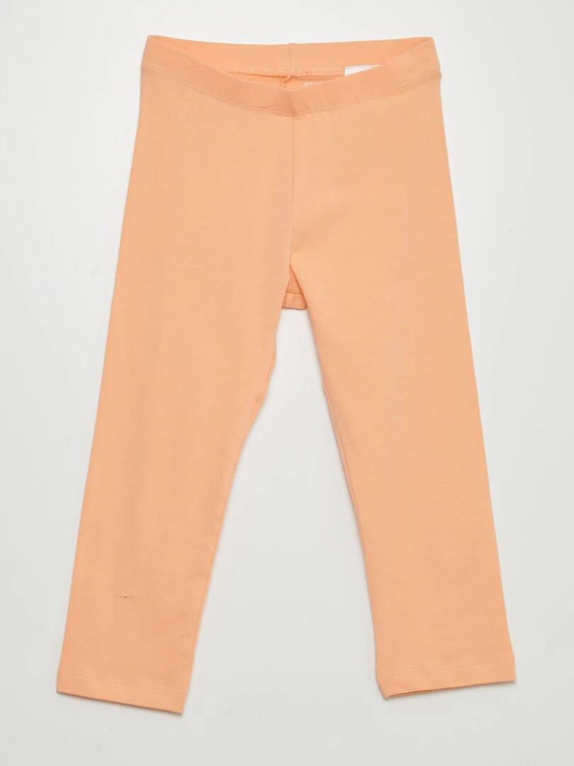 Legging stretch à coupe 3/4 sous genou Orange