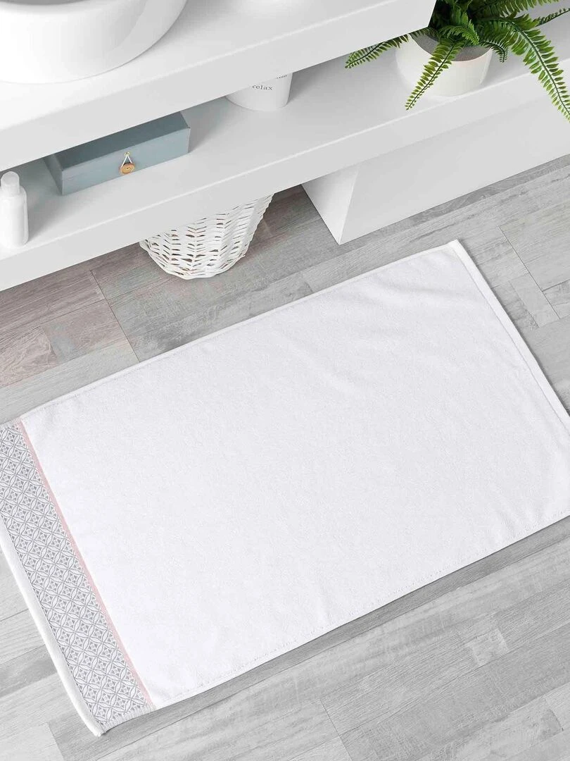 Tapis de bain éponge Collection Art Chic Beline Blanc