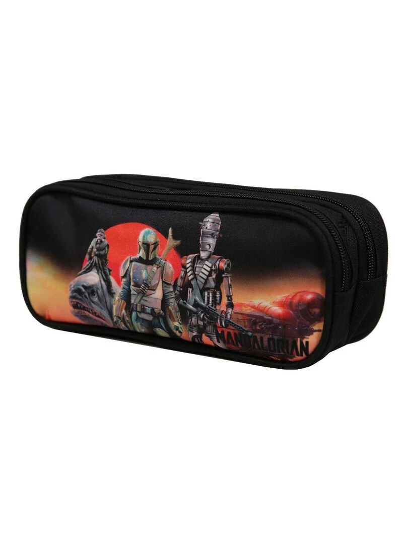 BAGTROTTER Trousse scolaire 2 compartiments Disney Star Wars / The Mandalorian Multicolore Multicolore