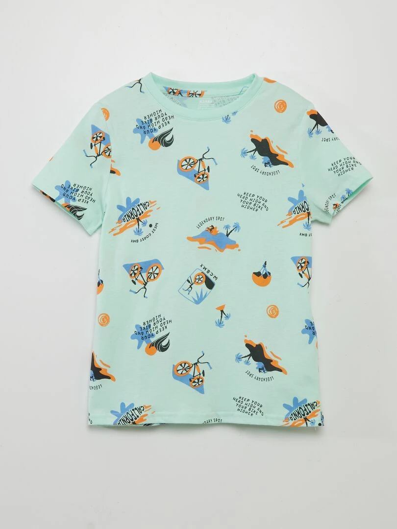T shirt imprimé Vert menthe