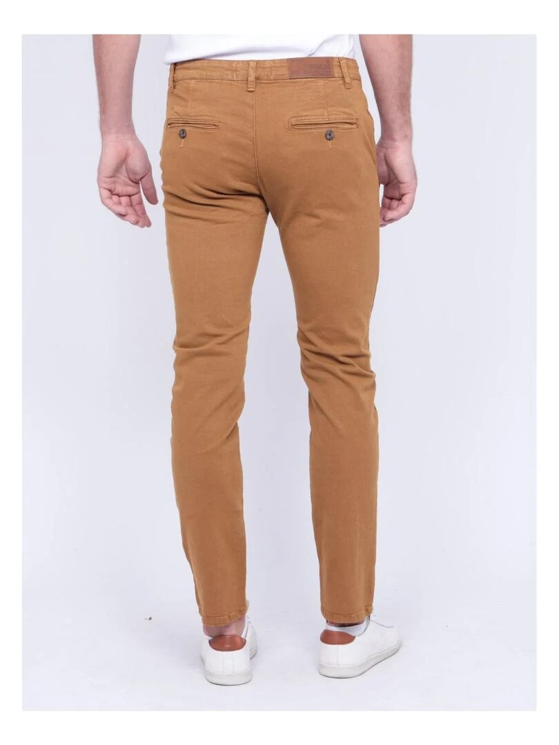 Pantalon chino VODELY Marron glacé