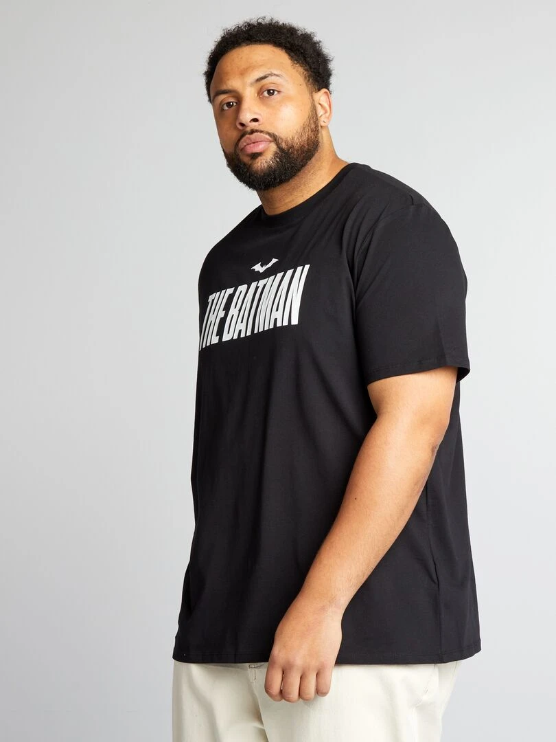Tee shirt 'The Batman' à col rond   noir
