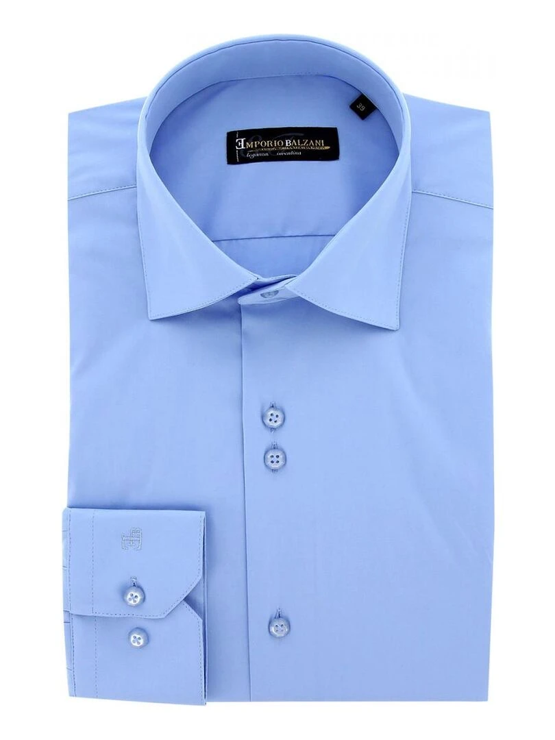 Chemise classique coupe droite CLAMICA Bleu