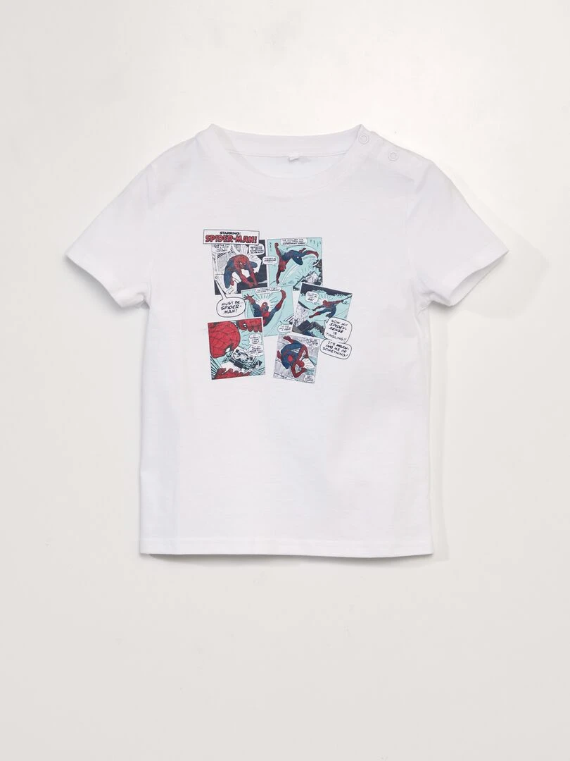 T shirt 'Spider Man' So Easy Blanc
