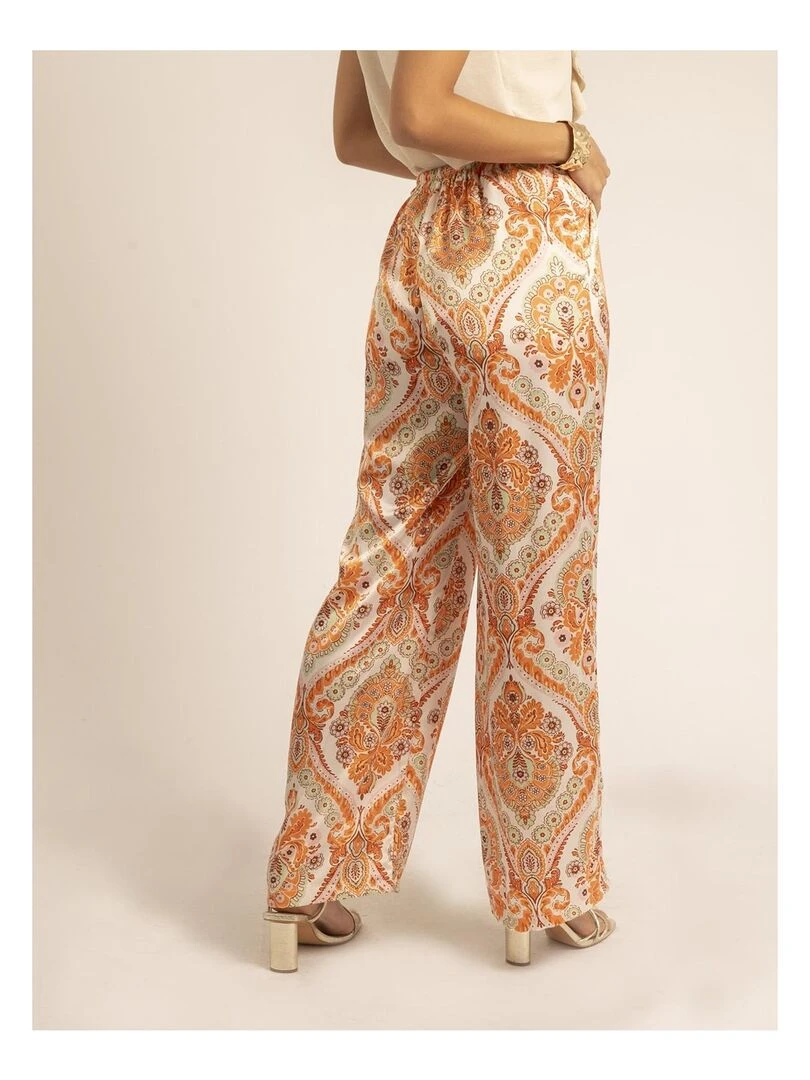 Pantalon motifs EDMA   Orange