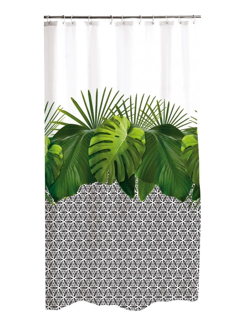 Rideau de douche Modele Jungle Vert