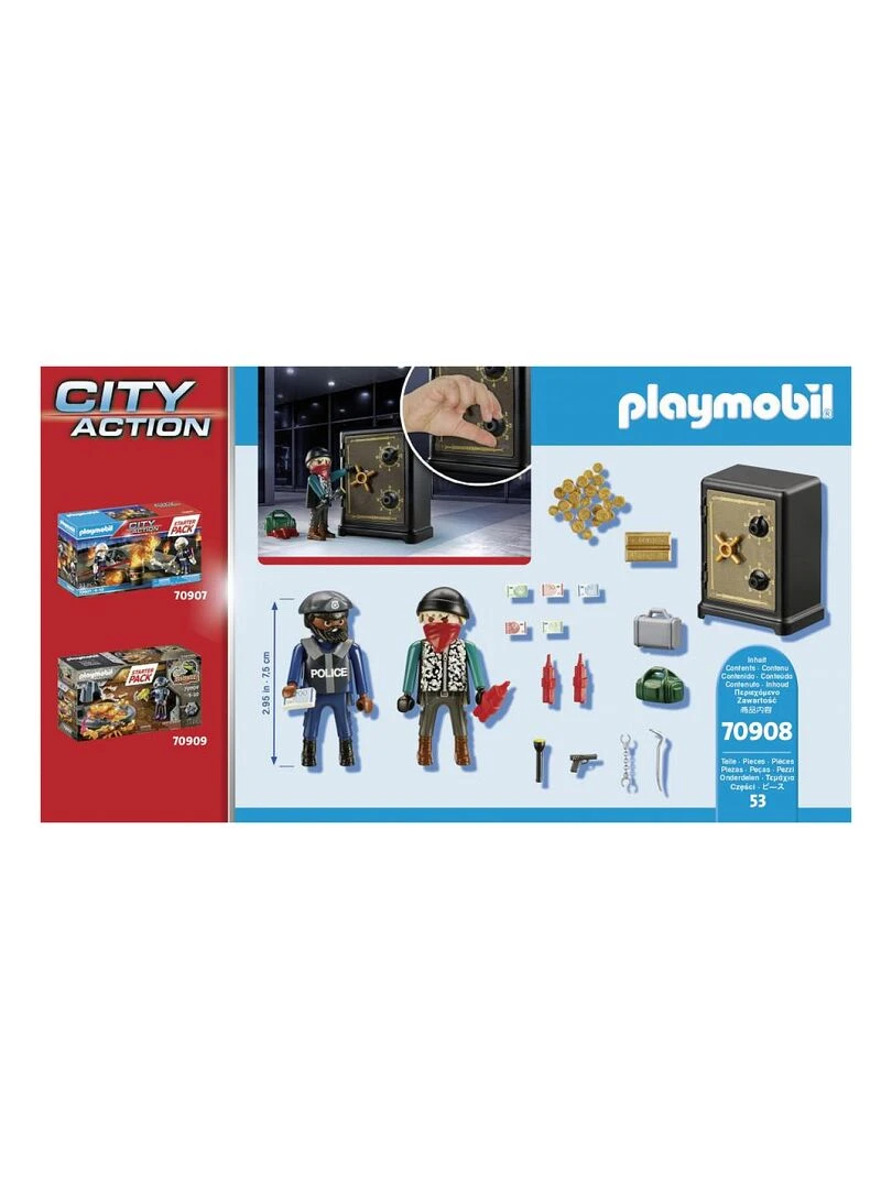 70908 'playmobil' Policier Avec Cambrioleur   N/A