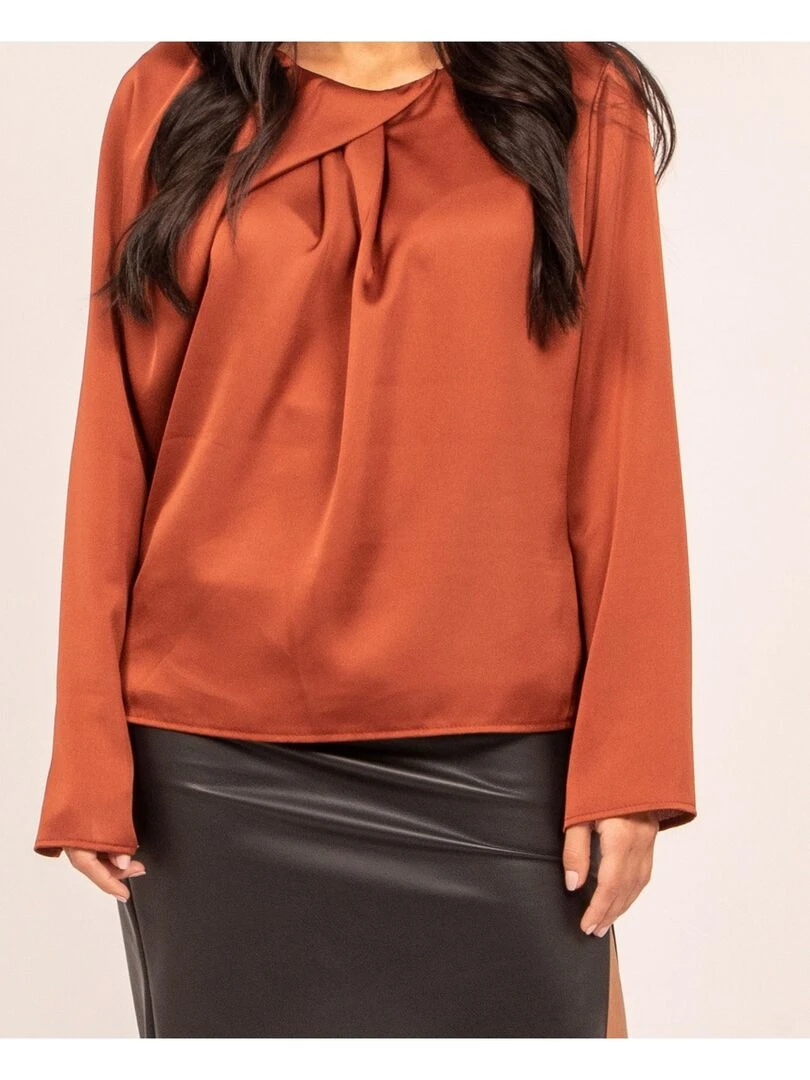 Blouse FELINDA   Rouge brique