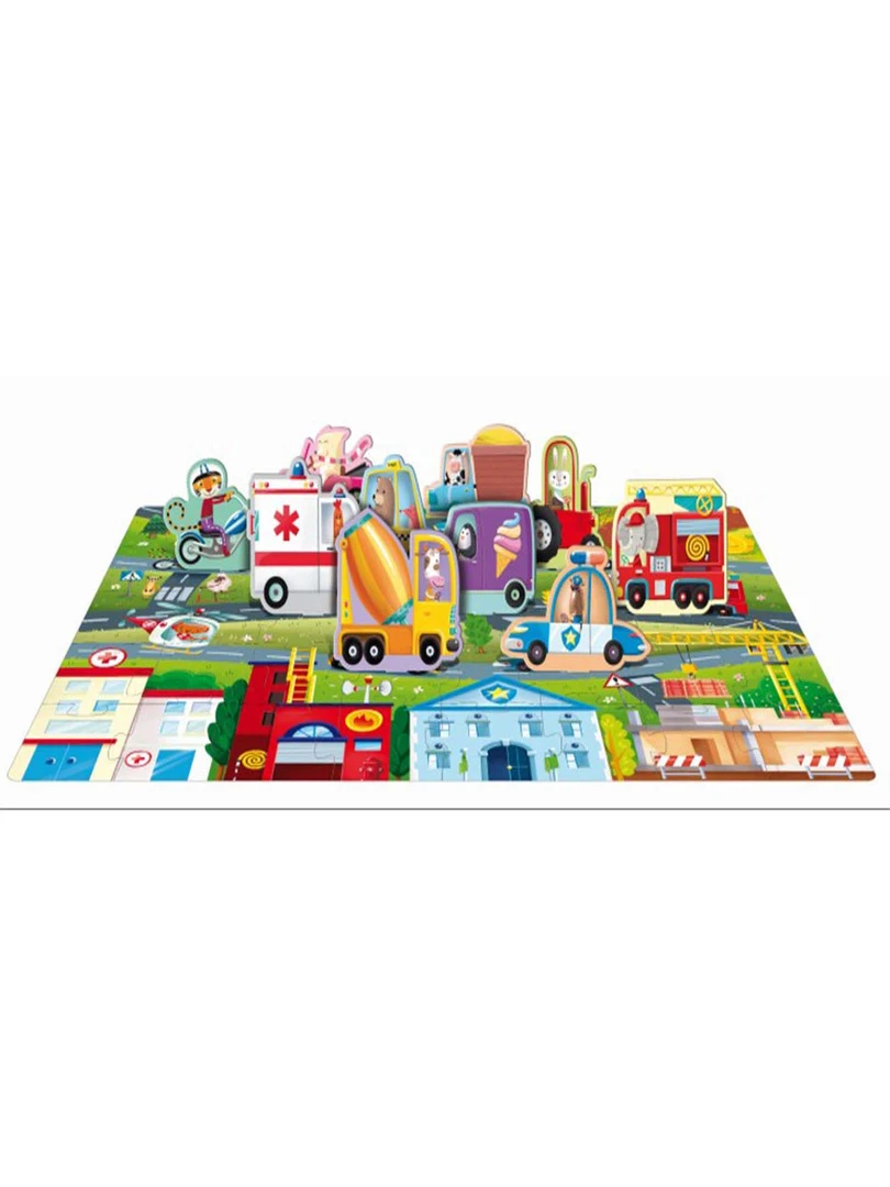 Puzzle & Livre Q box Les Véhicules N/A