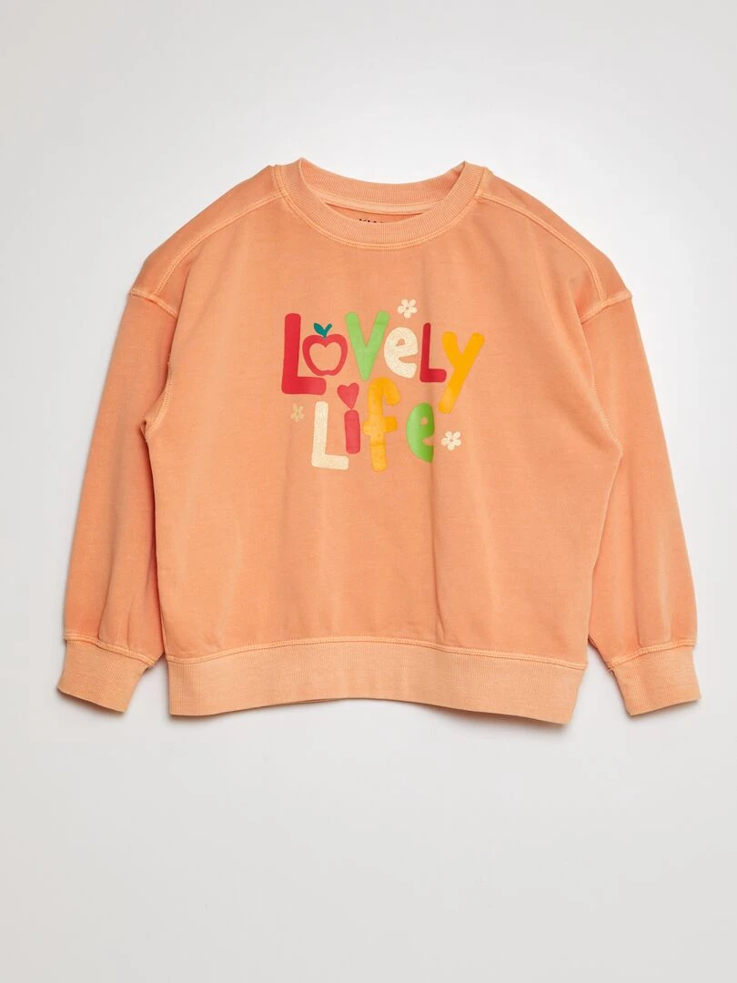 Sweat fantaisie Orange