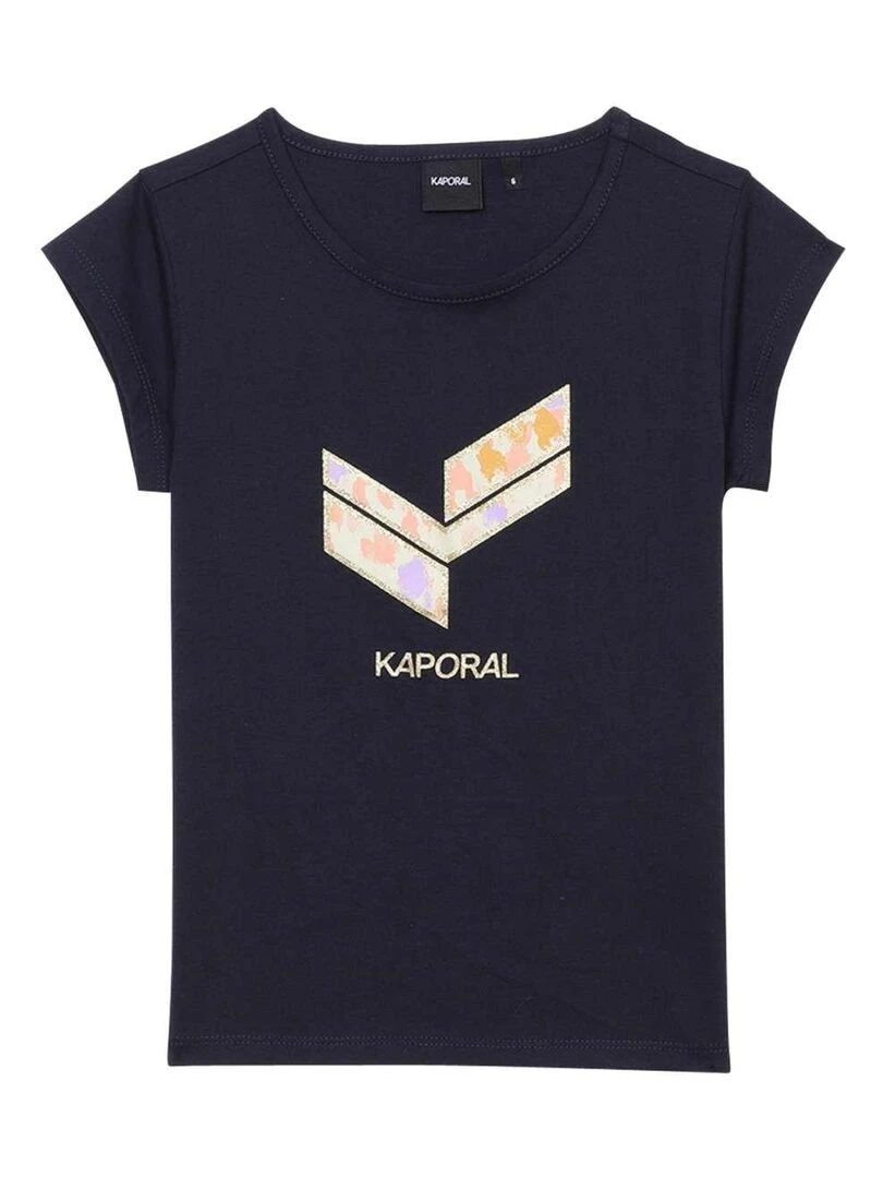 KAPORAL T shirt col rond Bleu marine