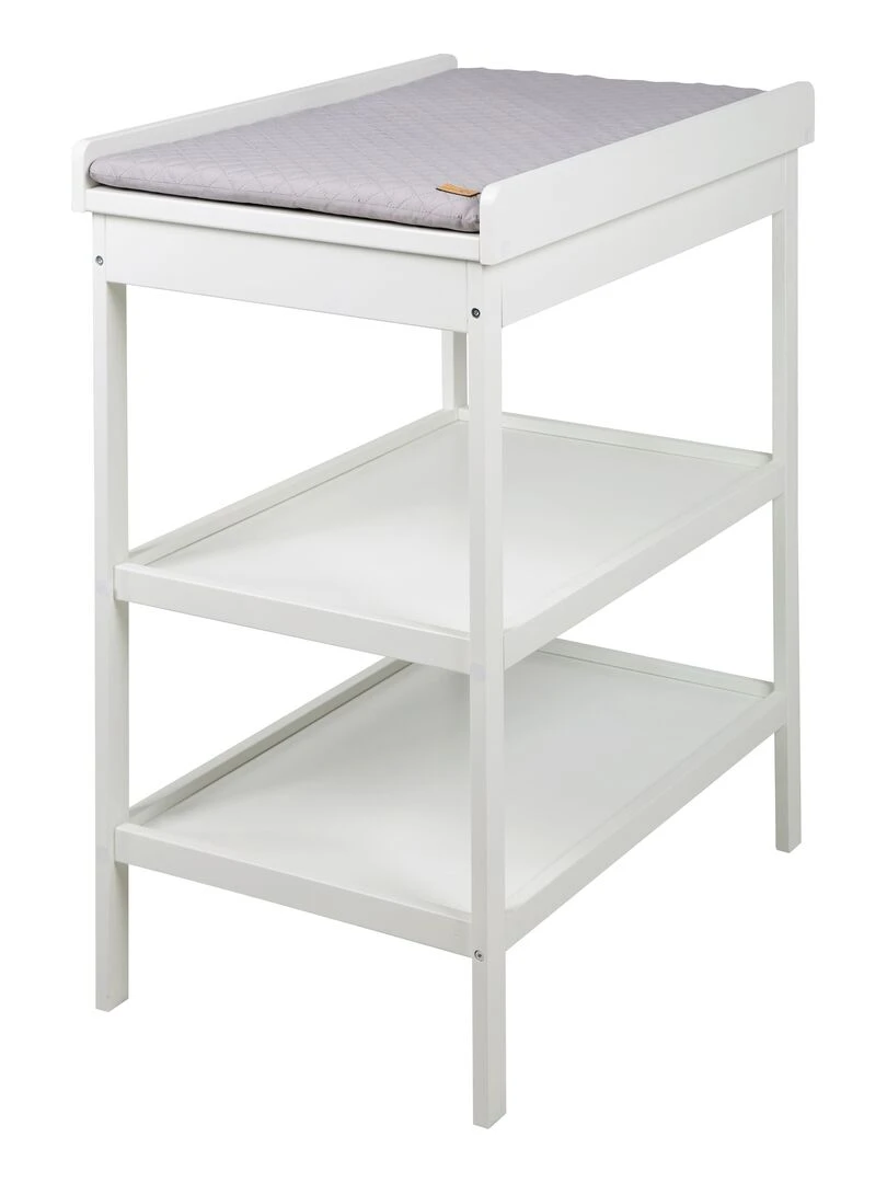ROBA Table À Langer + Matelas À Langer Gris Piqué "roba Style" Blanc