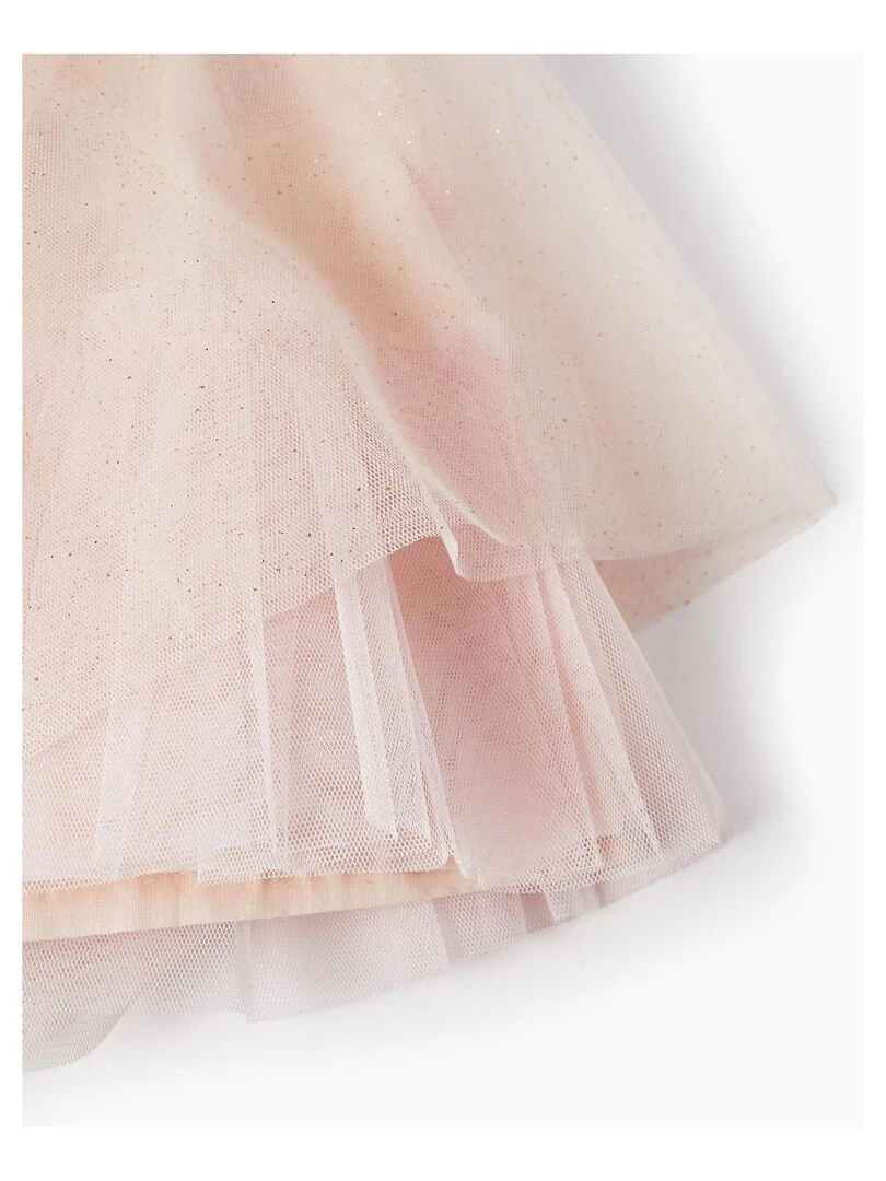 Jupe en tulle avec brillants pour fille  LETS PARTY   Rose clair