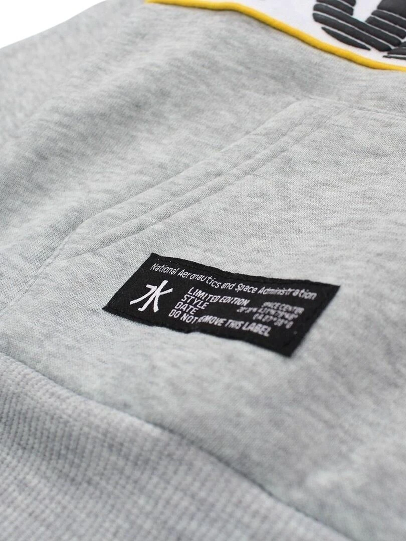 Nasa   Sweat garçon imprimé logo   Gris