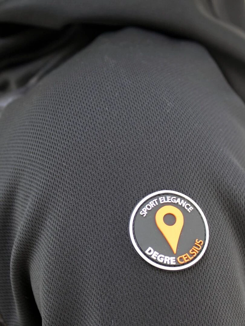 Blouson polaire homme CLOONEY   DEGRE CELSIUS   Noir Orange