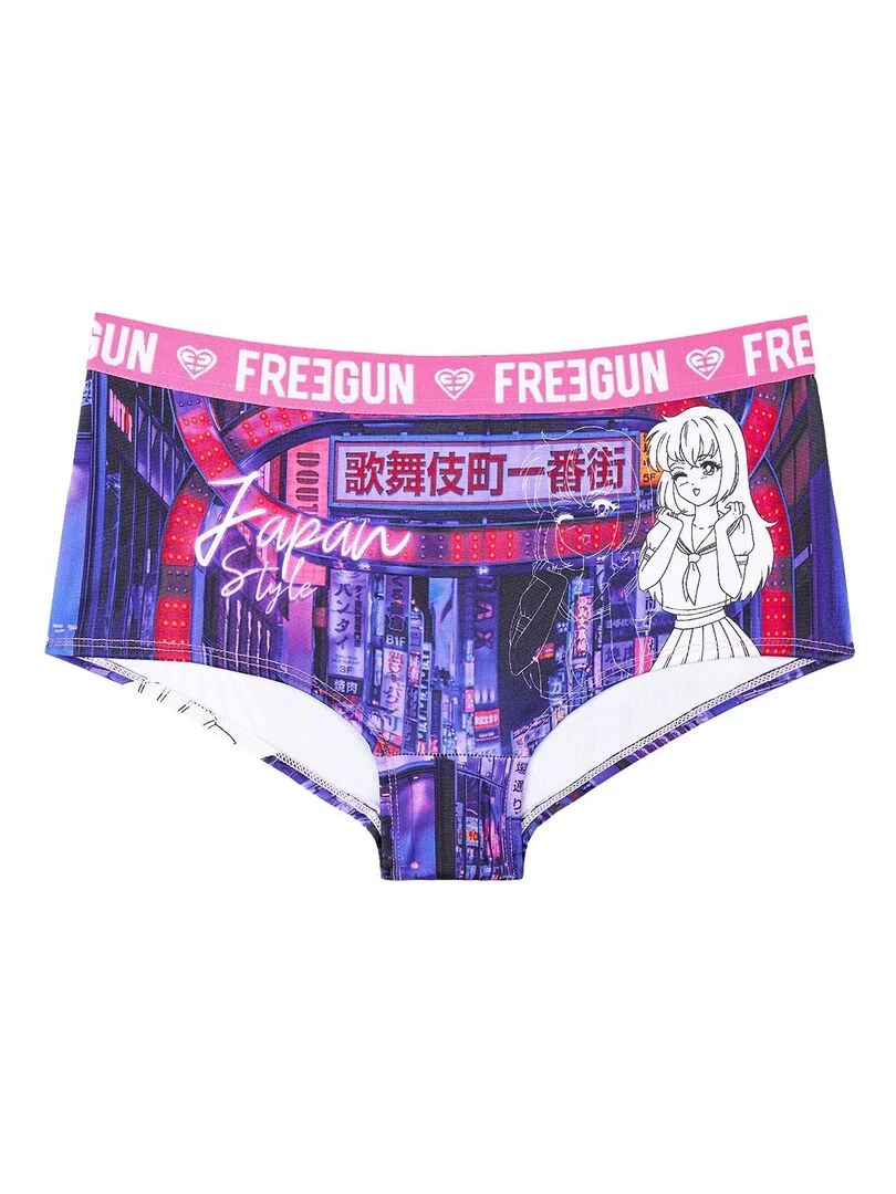 Lot de 3 shortys fille Japan Style Freegun   Violet