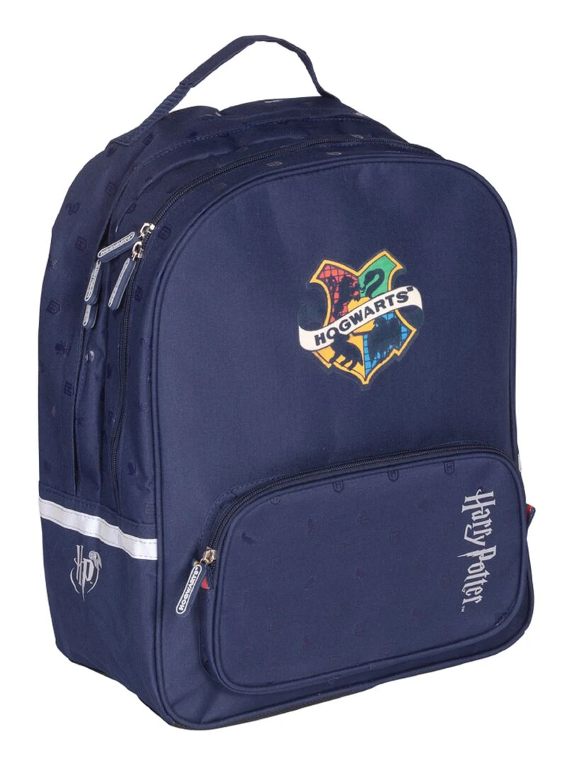 SAC A DOS 2 COMPARTIMENTS HARRY POTTER COLLEGE HOGWARTS Bleu marine