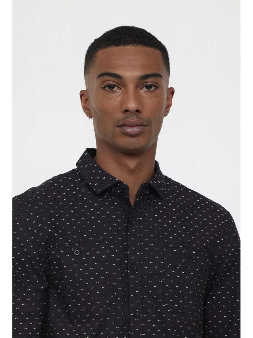 Lee Cooper   Chemise manches longues coton regular DIZO   Noir