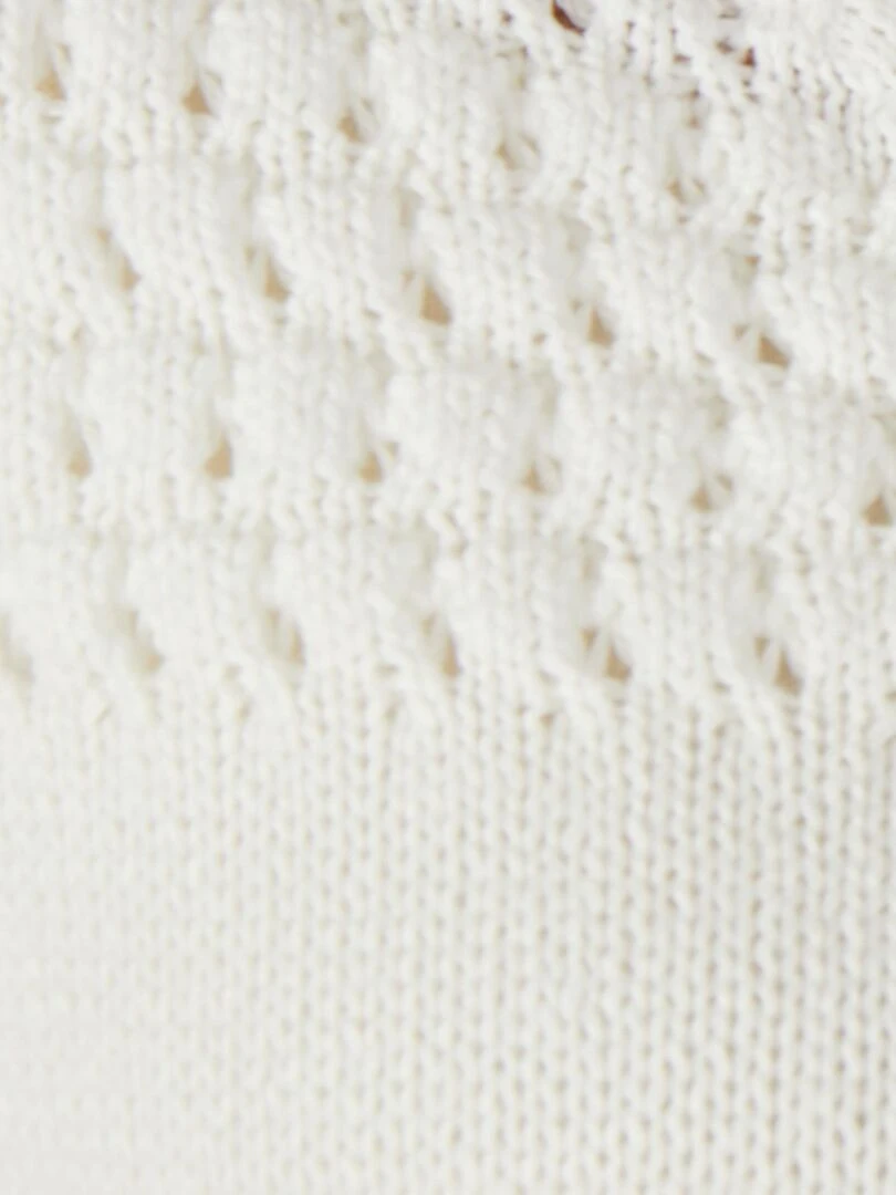 Boléro maille fantaisie   Damart   Blanc