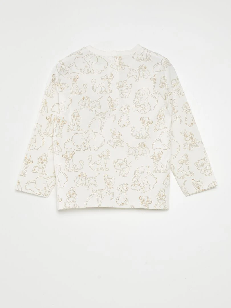 Ensemble pyjama t shirt + pantalon 'Disney'   2 pièces   Blanc