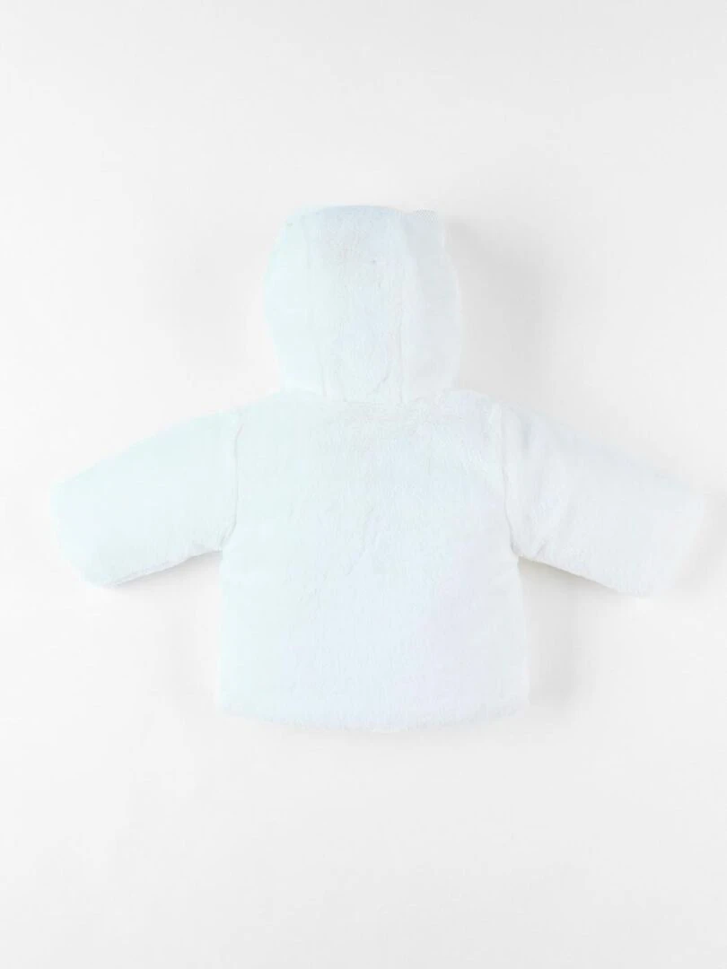 Veste à capuche en Groloudoux® Noukie's Blanc
