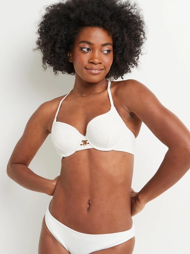 Maillot de bain coque Maud RougeGorge Lingerie Blanc