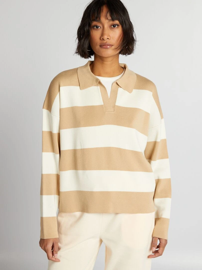 Pull en tricot   Blanc