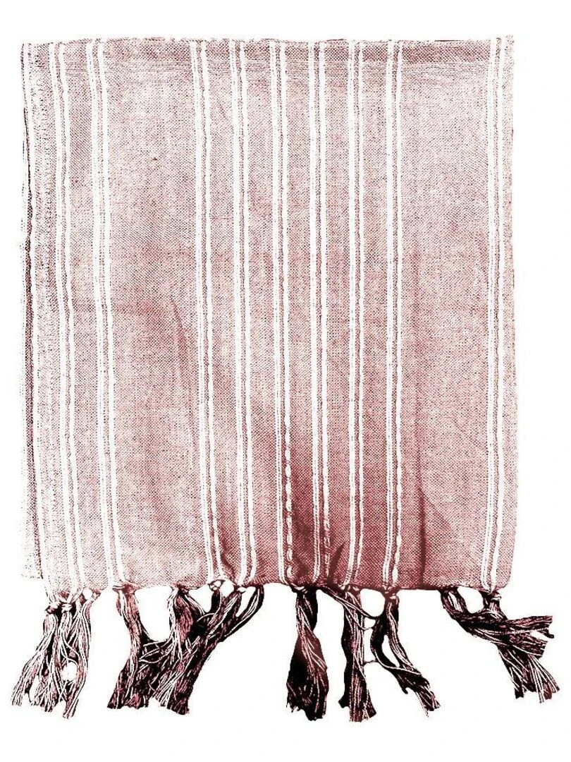 fouta imprimé rayures 'DESERT CHIK' 'TODAY' Rouge