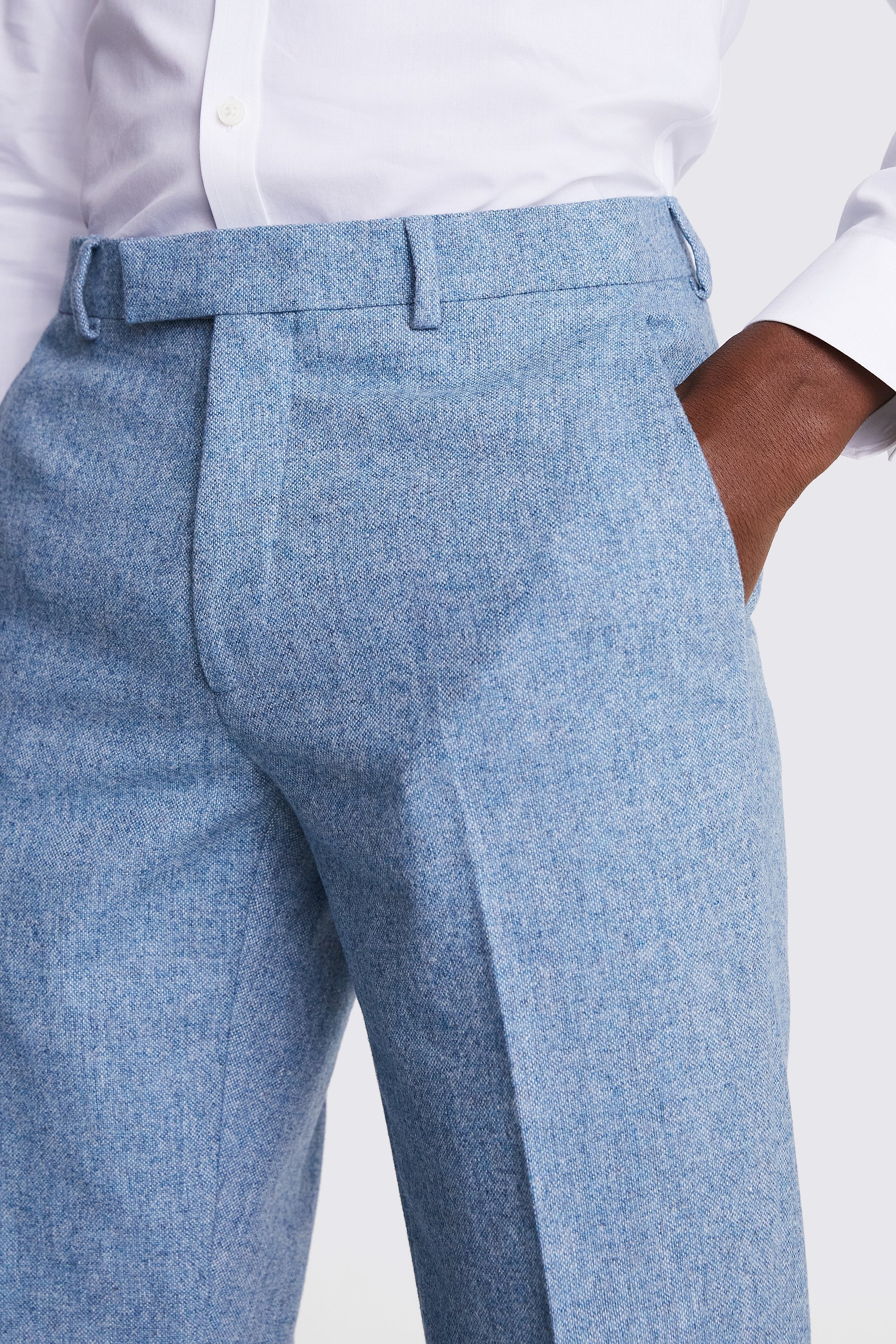 Tailored Fit Grey Trousers   Buy Online at Moss