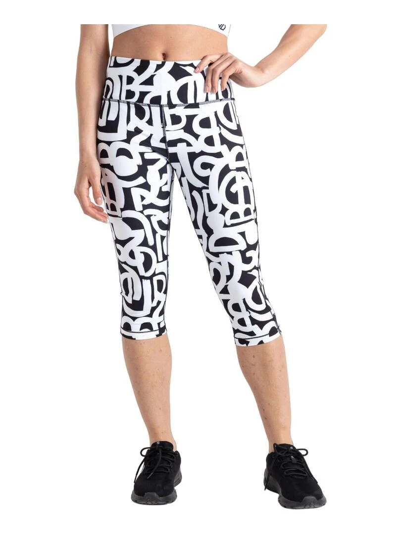 Dare 2B   Legging ¾ INFLUENTIAL   Noir Blanc