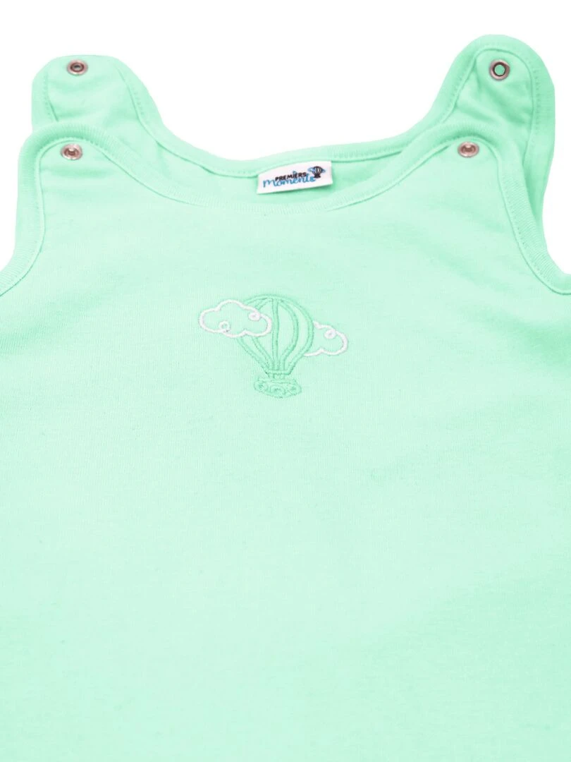 Gigoteuse Mi saison 0 3 Mois 100% Coton Bio Couleur Menthe   Vert d'eau