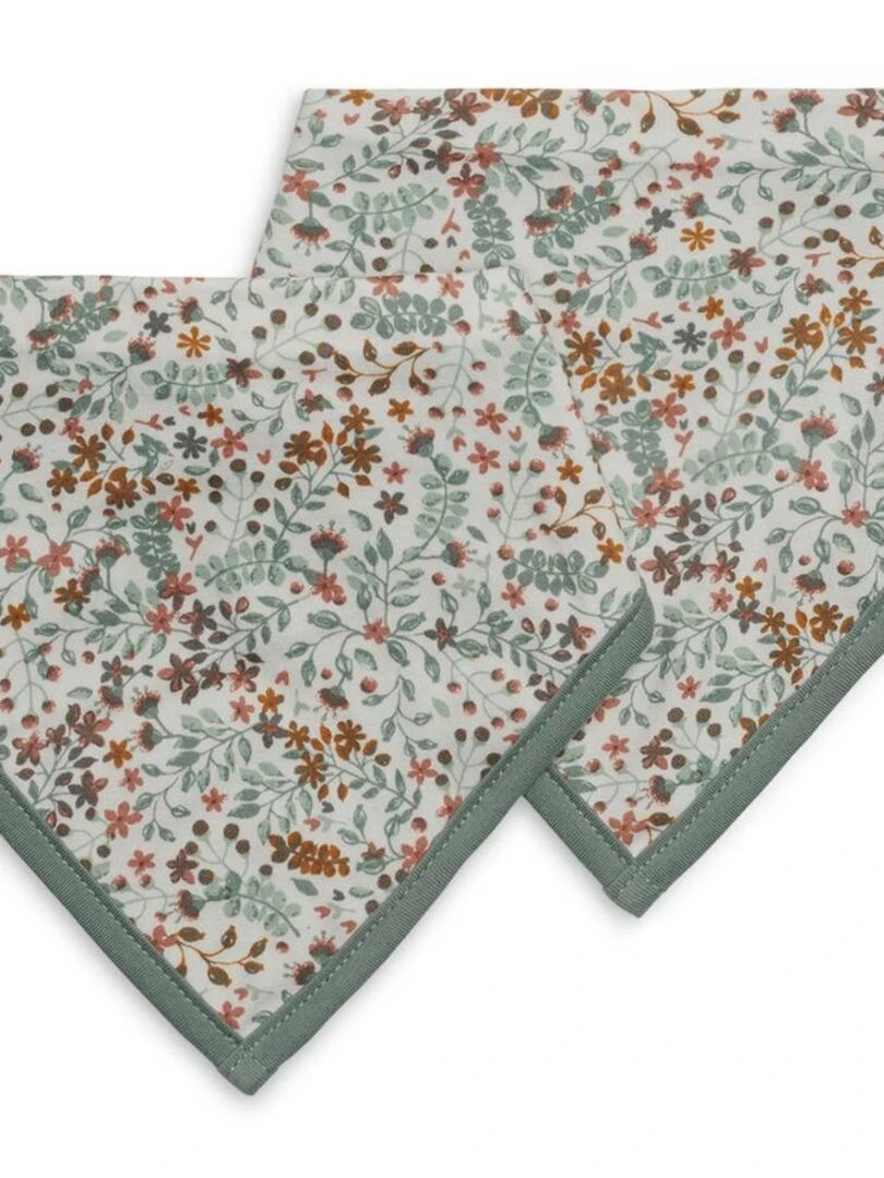 Lot de 2 bavoirs bandana Bloom Gris