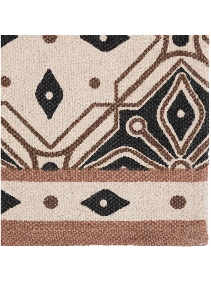 Tapis de couloir antidérapant Mosaïque 80x200 cm Marron