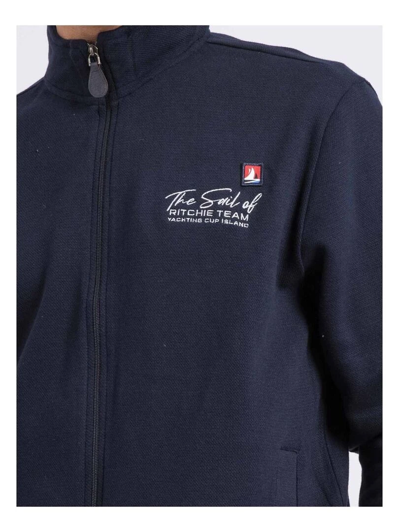 Sweat zippé col montant WALSEA Bleu marine