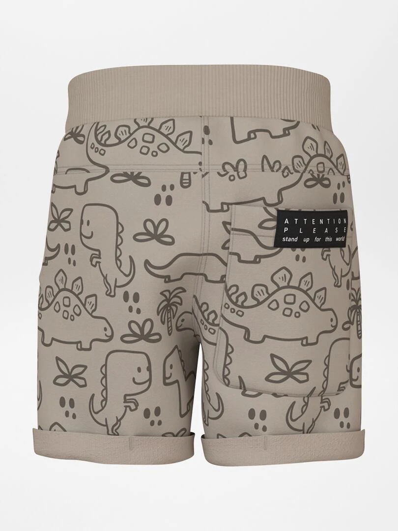 Short molletonné style jogging Beige