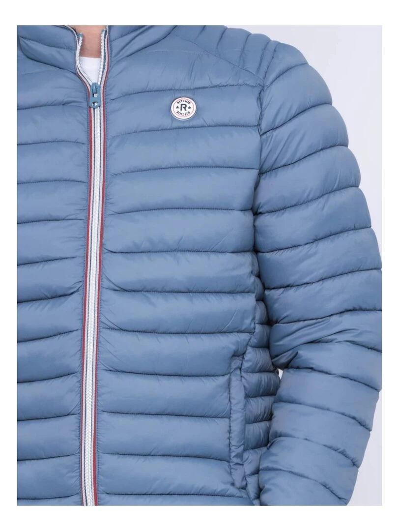 Doudoune légère col montant ZERUBIA   Bleu ardoise