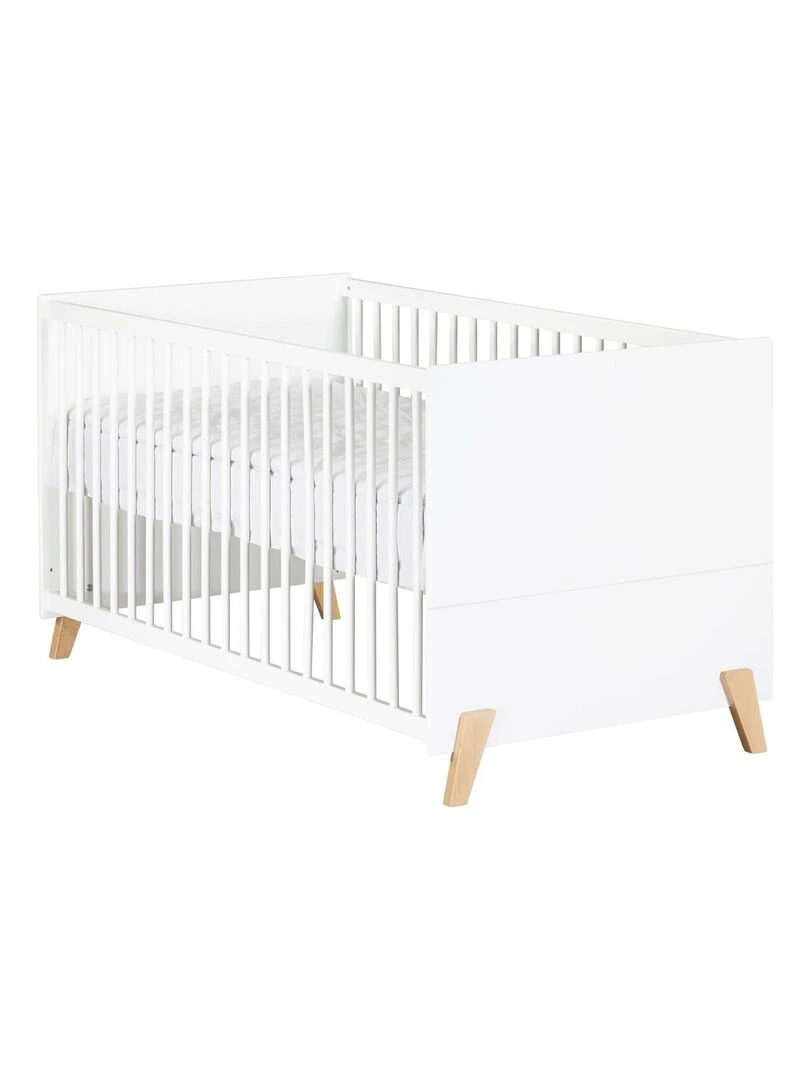 Lit évolutif JOY   BABYPRICE   Blanc Marron