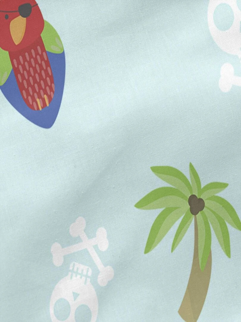 Drap housse Pirata "Happyfriday"   Blanc