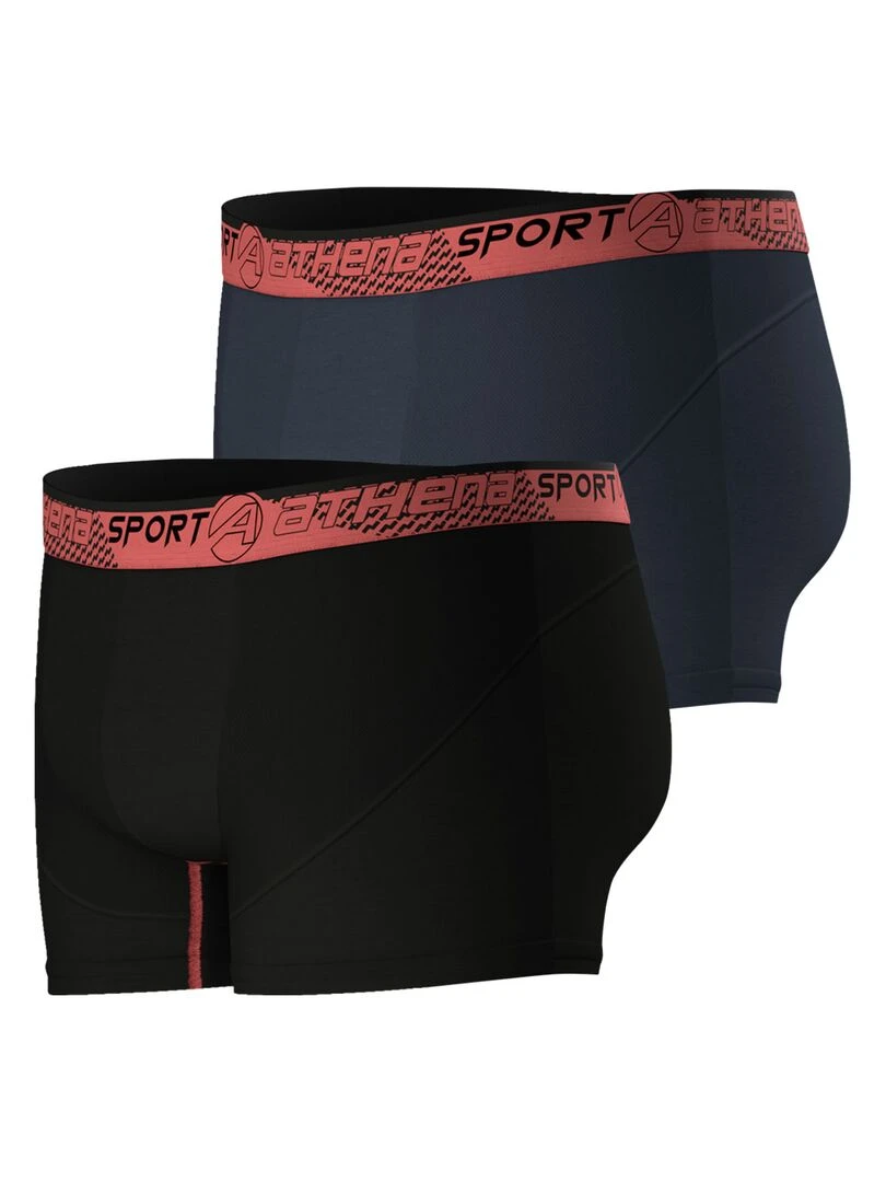 Lot de 2 boxers hommes Running   Noir