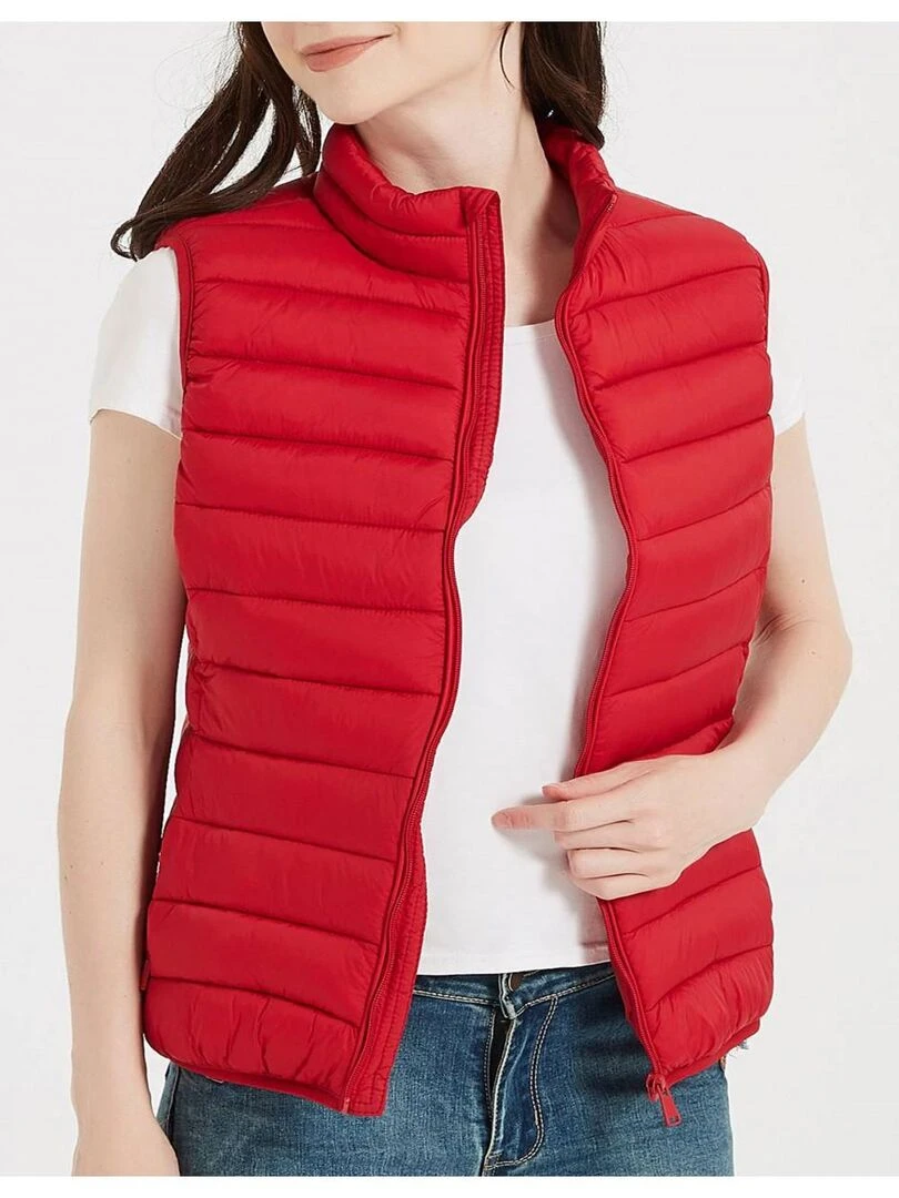 Doudoune sans manches Kebello   Rouge