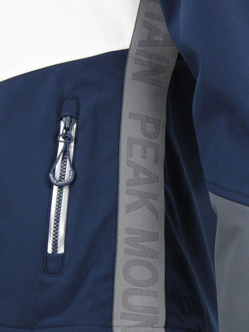 Blouson softshell femme AMETIS   PEAK MOUNTAIN   Bleu marine