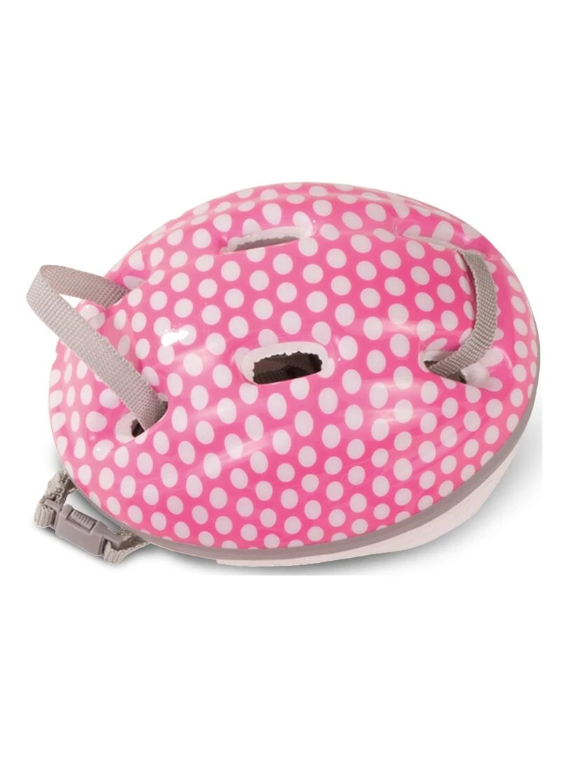 Casque vélo points blancs poupée bébé N/A