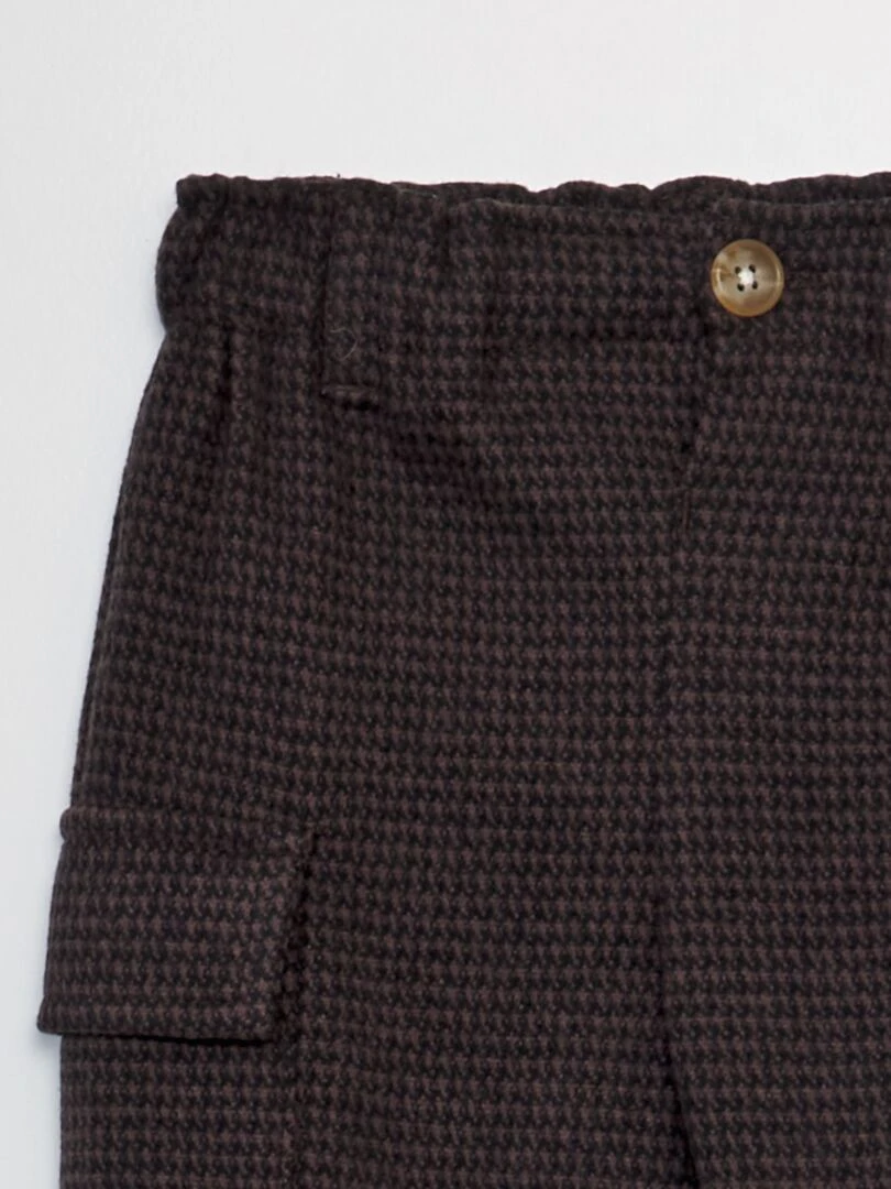 Pantalon paperbag Marron