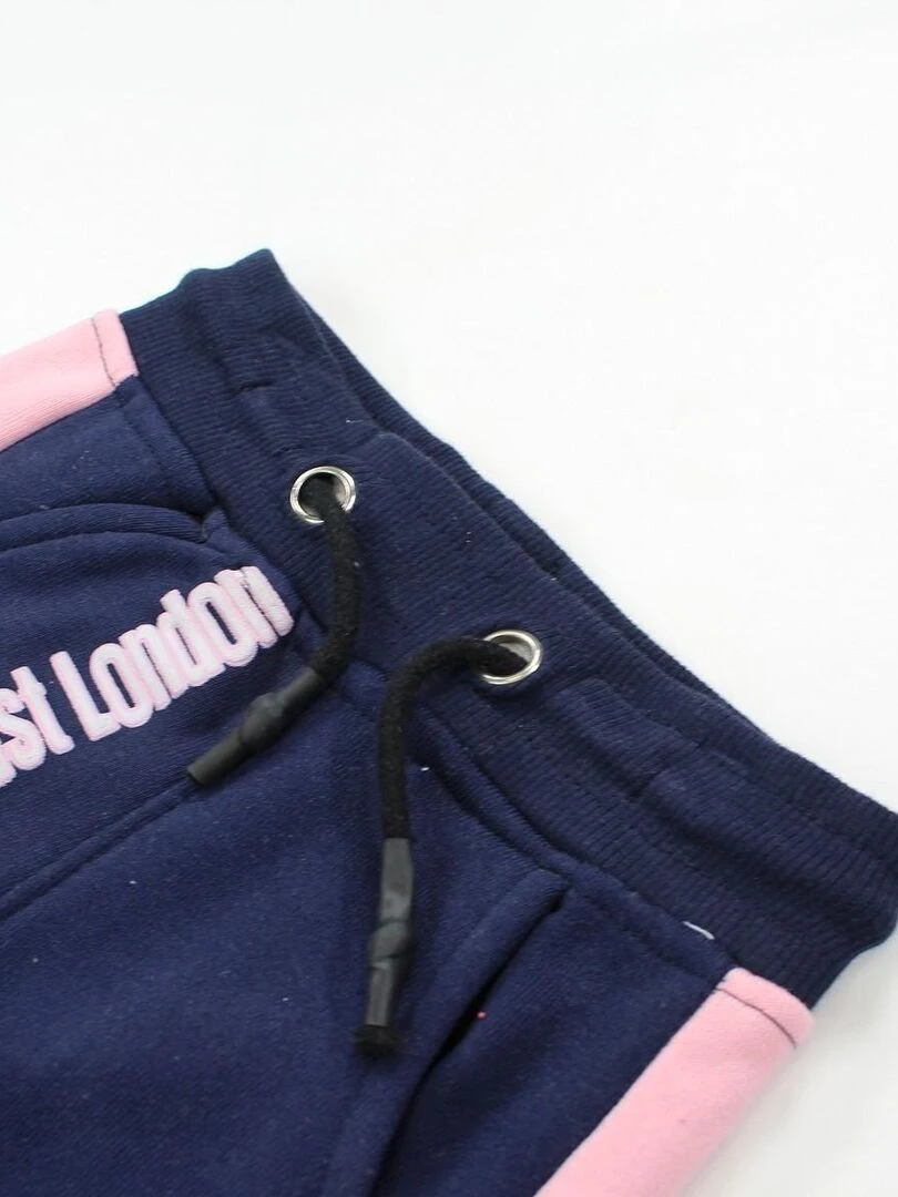 Lee Cooper   Ensemble Sweat pantalon bébé fille Imprimé Logo   Bleu marine