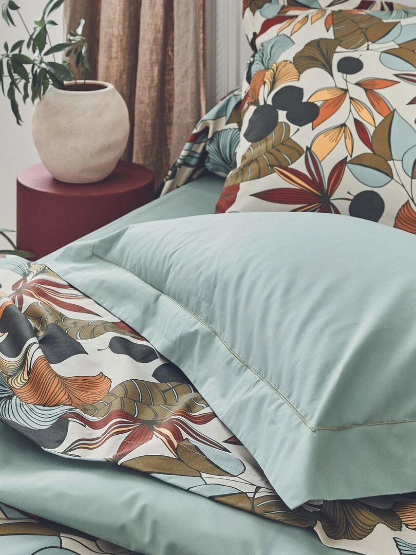 Drap plat esprit nature Vert