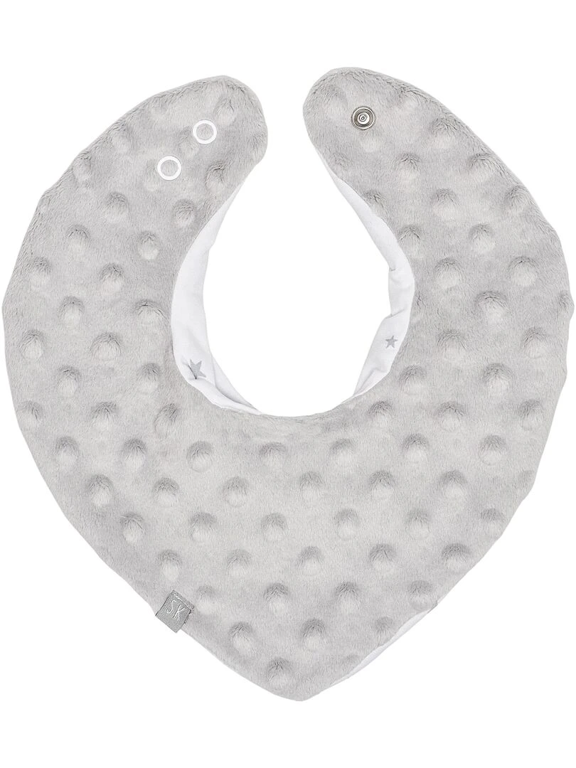 Bandana cache cou réversible STELLA Blanc Gris