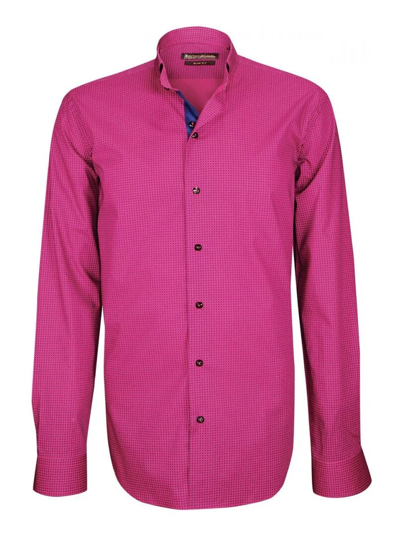 Chemise col officier PUNTO Rose