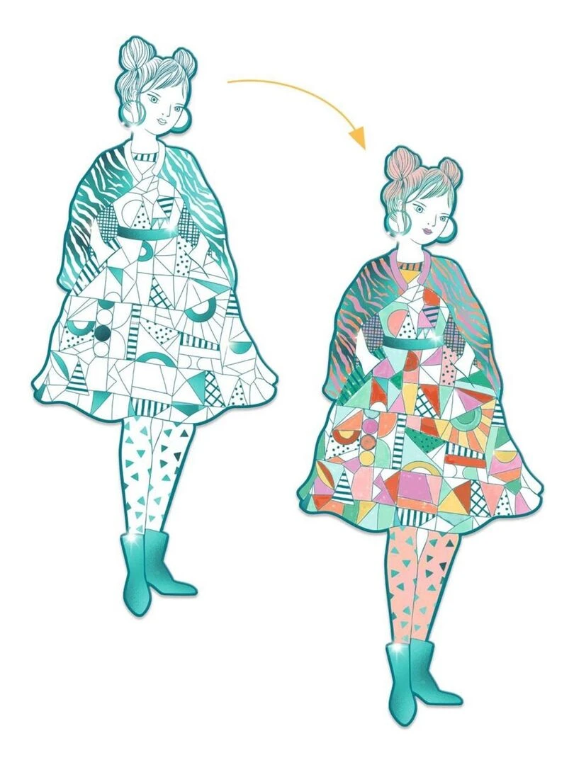 Les Demoiselles Coloriage mode Rebekka & ses amies N/A